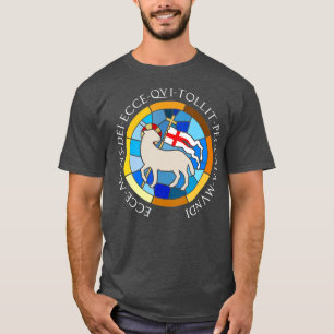Lamm Gottes Agnus Dei Bible Zitat Katholische Oste T-Shirt