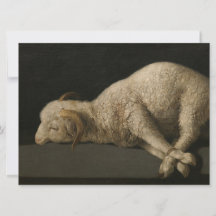 Lamm Gottes (Agnus Dei) (Opfertier)-Karte