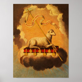 Lamm Gottes, Agnus Dei von Jose Campeche y Jordan Poster