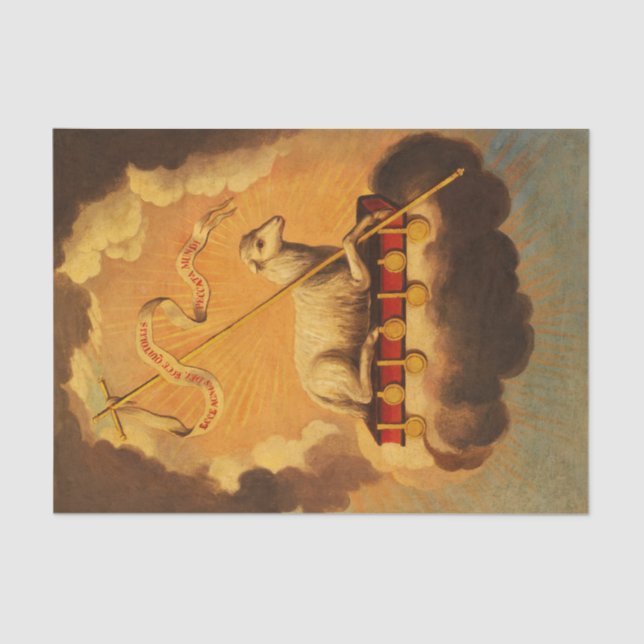 Lamm Gottes, Agnus Dei von Jose Campeche y Jordan Seidenpapier (Vorderseite)