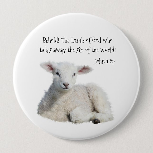Lamm Gottes Button (Vorderseite)