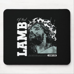 Lamm Gottes - Christlicher Bibelvers Glaube  Mousepad