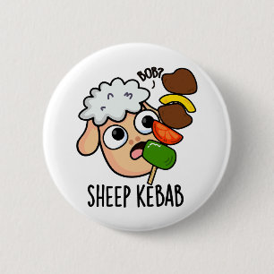 Lamm Kebab Lustiger Schisch Kebab Wortwitz Button