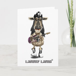 Lamm Lamb a Heavy Metal Rock SHEEP Karte