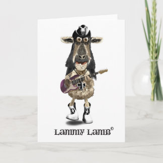 Lamm Lamb a Heavy Metal Rock SHEEP Karte