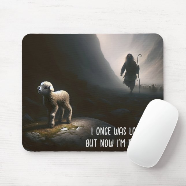 Lamm mit Hirte verloren Mousepad (Mit Mouse)
