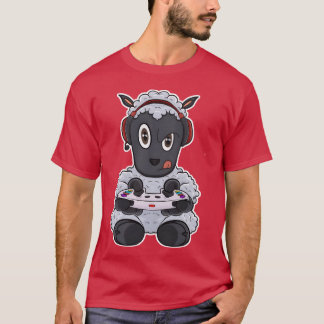 Lamm mit Spielcontroller I Lustiges Gaming I Gamer T-Shirt