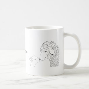 Lamm Niedlich Seep Mama Baby Tasse Custom Art Tass