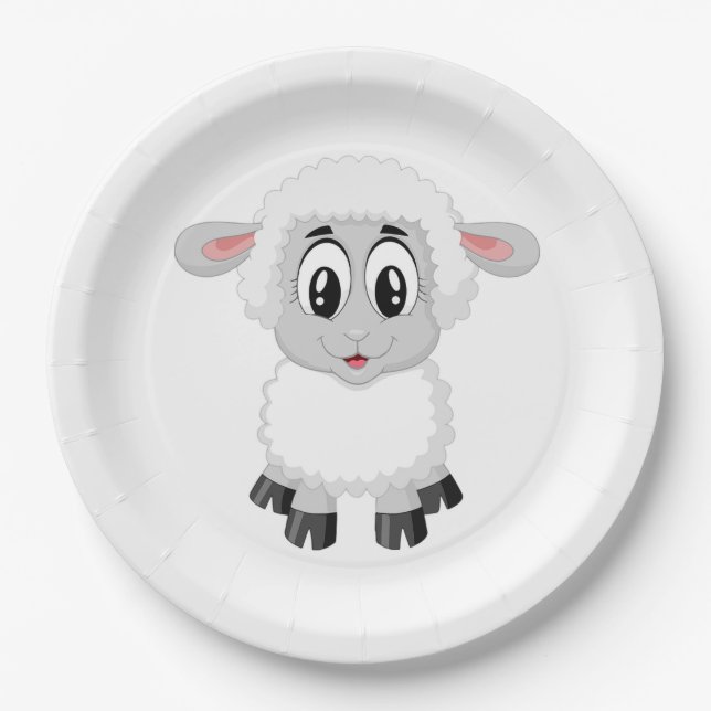 Lamm Pappteller (Vorderseite)