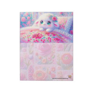 Lamm-Quilt-Notizblock Notizblock
