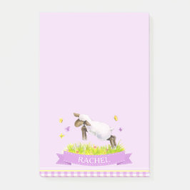 Lamm überspringen niedlichen whimsy individuelle N Post-it Klebezettel