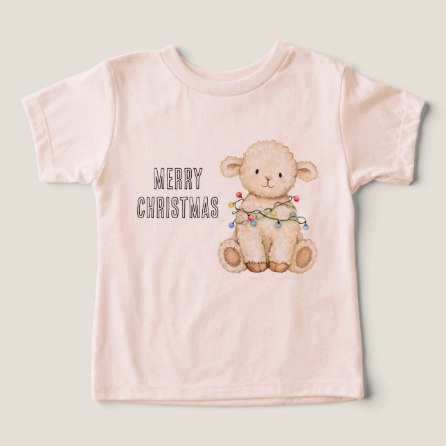 Lamm-Weihnachtsbaumlichter (Design Vorderseite)