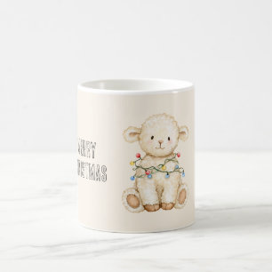 Lamm-Weihnachtsbaumlichter Kaffeetasse