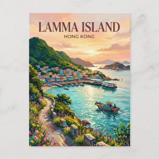 Lamma Island Hongkong Postkarte