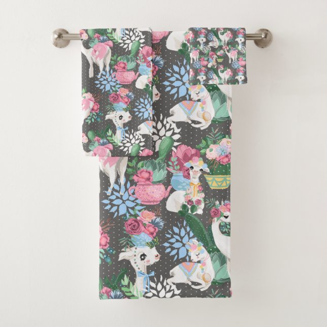 Lamma und Blume Handtuch Badhandtuch Set (Insitu)