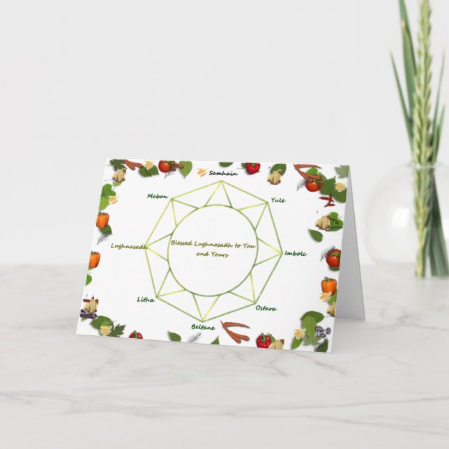 Lammas Greetings Feiertagskarte (Vorderseite)