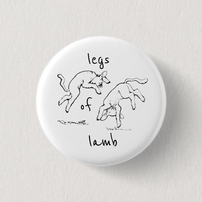 Lammbeine Button (Vorderseite)
