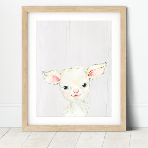 Lammfarm-Nursery-Kunstwerk Poster