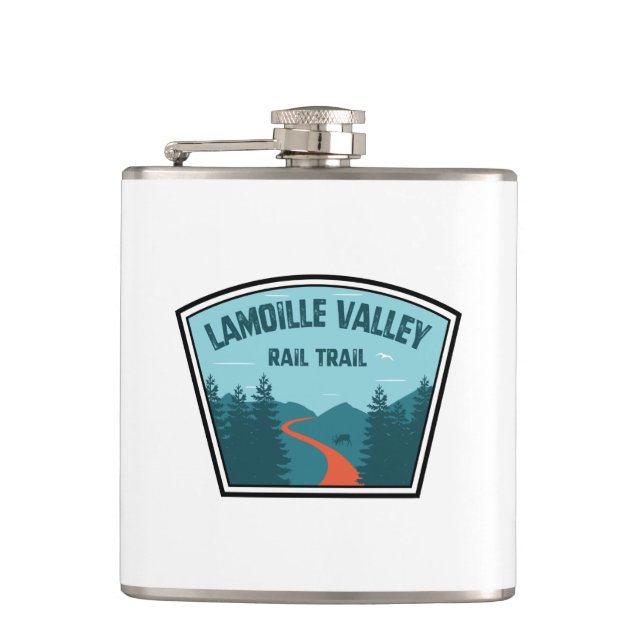 Lamoille Valley Rail Trail Vermont Flachmann (Vorderseite)