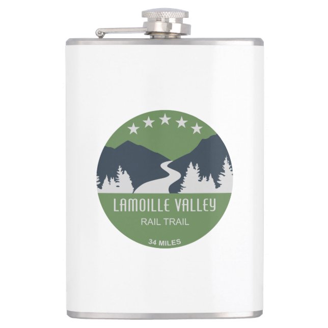 Lamoille Valley Rail Trail Vermont Flachmann (Vorderseite)