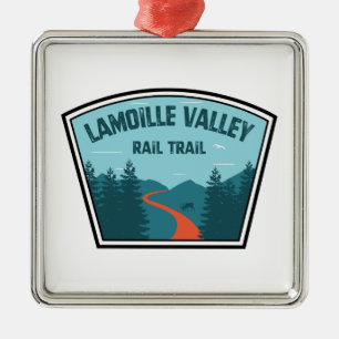 Lamoille Valley Rail Trail Vermont Ornament Aus Metall