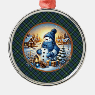 Lamont Ancient Schottischer Tartan Weihnachten Ornament Aus Metall