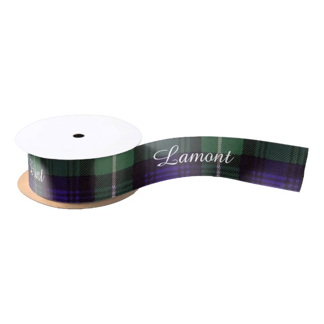 Lamont Clan karierter schottischer Tartan Satinband (Spule)