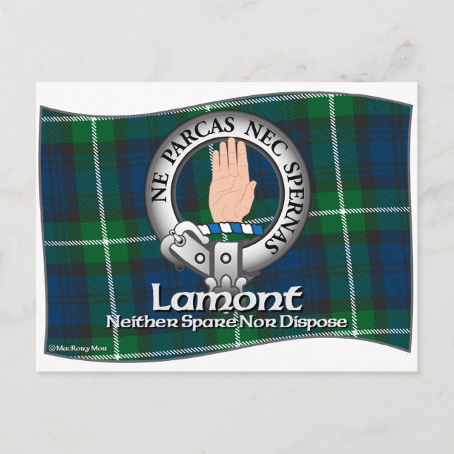 Lamont Clan Postkarte (Vorderseite)