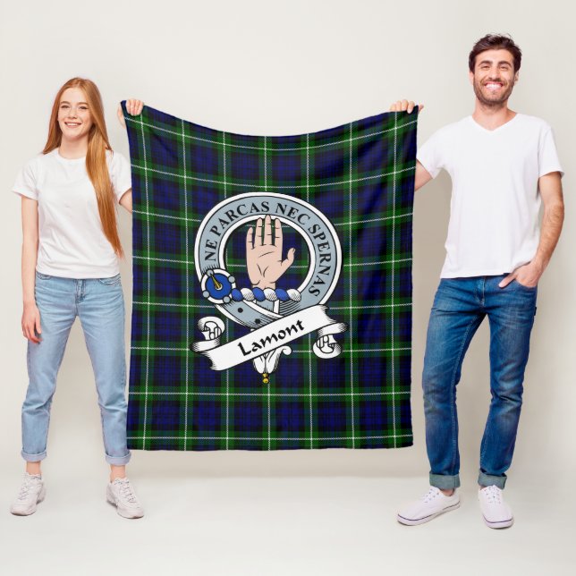 Lamont Modern Clan Abzeichen Tartan Kariert Fleecedecke (Beispiel)