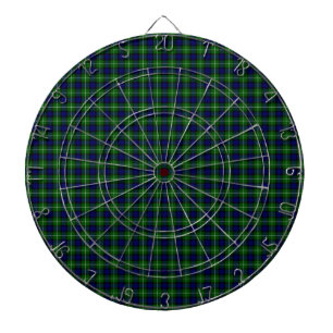 Lamont tartan blue kariert dartscheibe