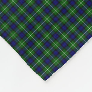 Lamont tartan blue kariert fleecedecke