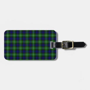 Lamont tartan blue kariert gepäckanhänger