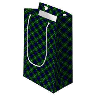 Lamont tartan blue kariert kleine geschenktüte