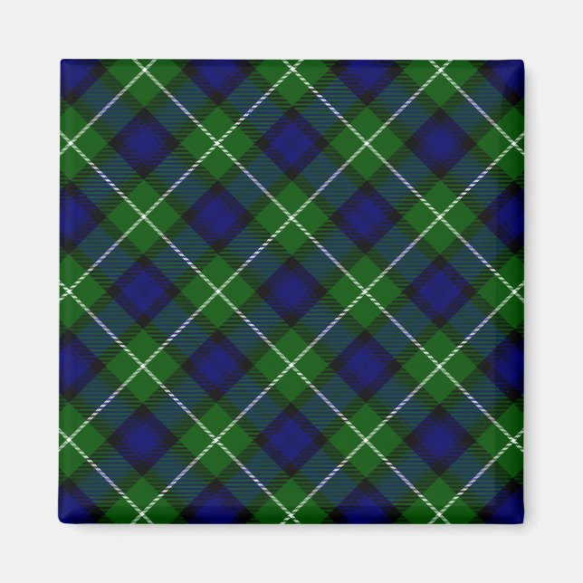Lamont tartan blue kariert magnet (Vorne)