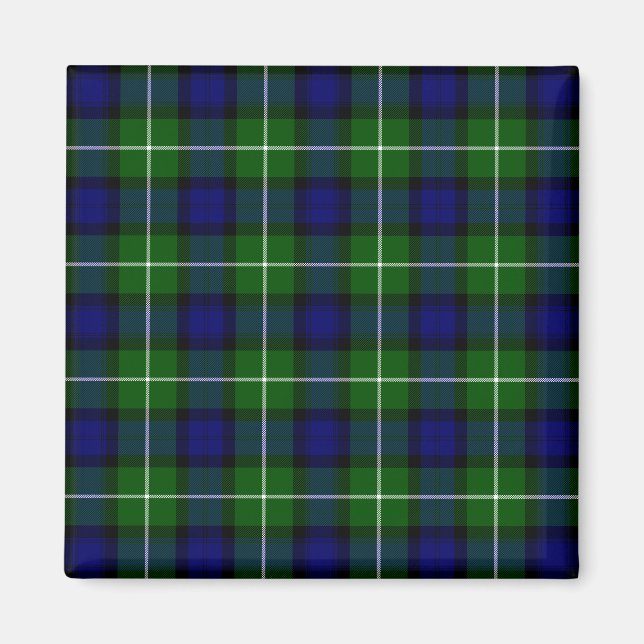 Lamont tartan blue kariert magnet (Vorne)