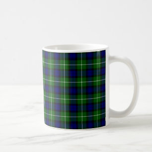 Lamont tartan blue kariert tasse