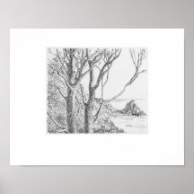 Lamorna Cornwall Druck, Eleanor M Hughes Nachdruck