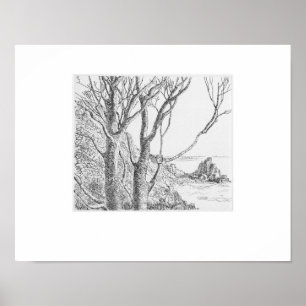 Lamorna Cornwall Druck, Eleanor M Hughes Nachdruck Poster