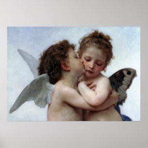 L'Amour et Psyché, Enfants - William Bouguereau Poster