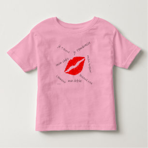 L'amour Retro Kleinkind Shirts