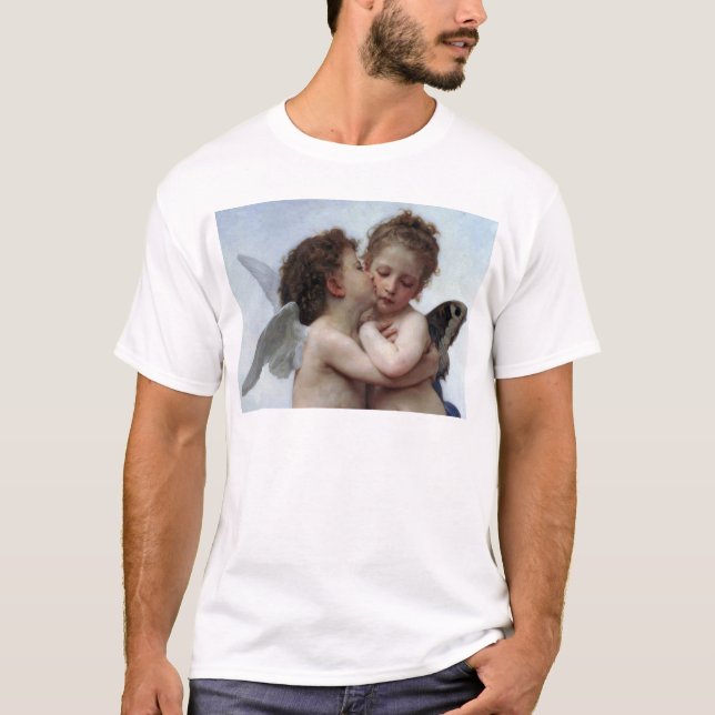 L'Amour und Psyché, Enfants - William Bouguereau T-Shirt (Vorderseite)