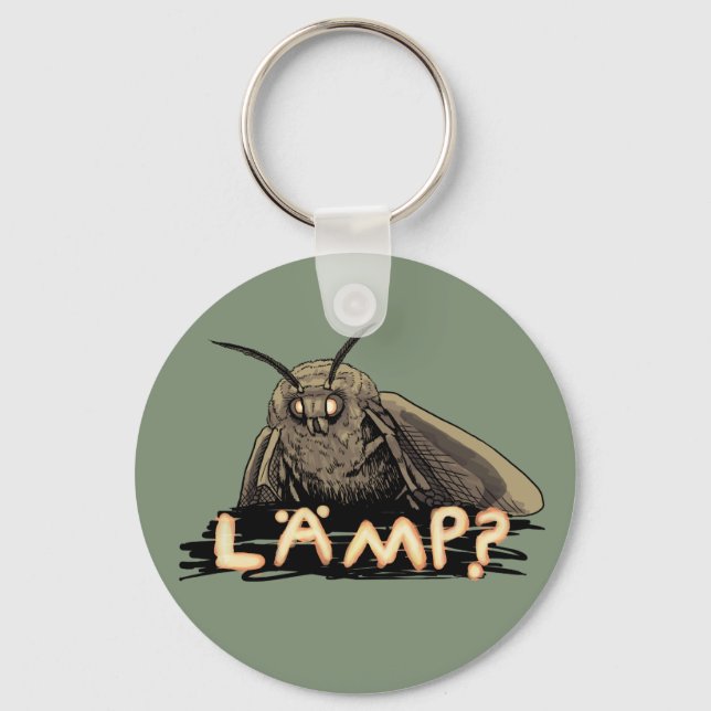 Lamp? Moth Meme Schlüsselanhänger (Vorderseite)