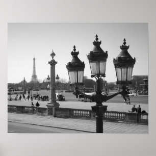 Lamp Post & Eiffel Poster
