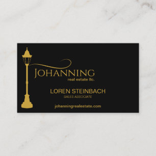 Lamp Post Real Anwesen Foto Visitenkarte