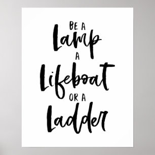 Lamp-Rettungsbootleiter Poster