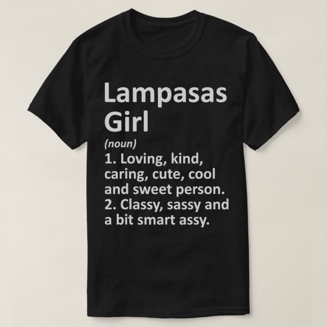LAMPASAS L TX TEXAS Funny City Zuhause Roots Gesch T-Shirt (Design vorne)