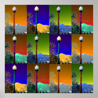 Lampe am Tenderfoot Hill Poster