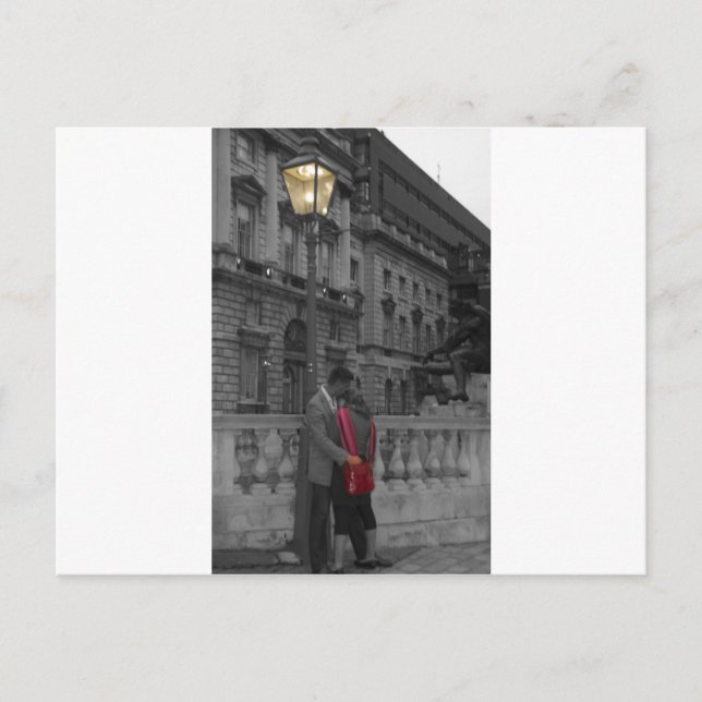 Lampe helles Romance Postkarte (Vorderseite)