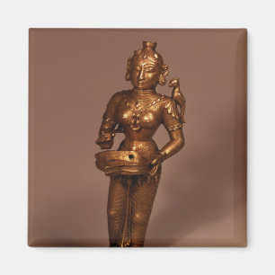 Lampe in Form von Göttin des Vermögens Magnet