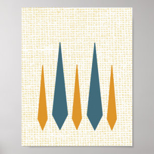 Lampe Mid Century Modern Retro Poster